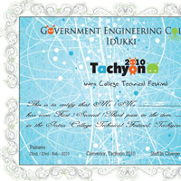 A certificate